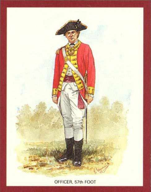 Officer, 57th British Foot