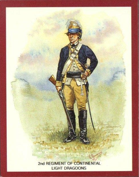 Samenwerking Vertolking zak UNIFORMS OF THE AMERICAN REVOLUTION -- 2nd Light Dragoons -- 1778
