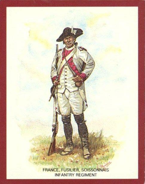 Fusilier, Soissonnais French Infantry Regiment
