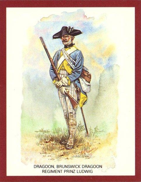 Dragoon, Brunswick Dragoons -- 1777