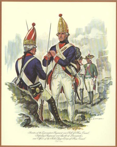 Grenadiers of von Rall of Hesse-Cassel's Regiment