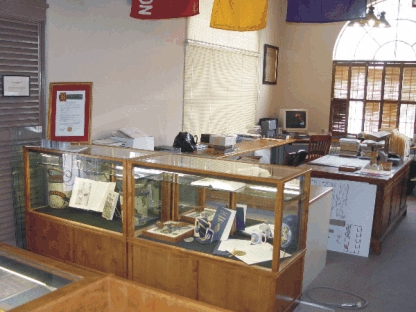 New work area and display cabinets